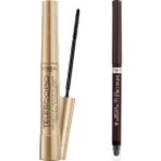 Karahanbey L’oréal Paris Telescopic Maskara - Siyah + Infaillible Automatic Jel Göz Kalemi - Kahverengi Makyaj