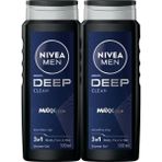 Karahanbey Nivea Men Deep Dimension Duş Jeli, Vücut,yüz ve Saç Şampuanı 2X500ML