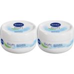 Karahanbey Nivea Soft Nemlendirici Vücut Bakım Kremi 200ML, El Yüz Vücut, E Vitamini, Jojoba Yağı, 2 Adet