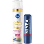 Karahanbey Nivea SPF30 Kırmızı Renkli Dudak Bakım Kremi,4,8gr + Nivea LUMINOUS630 Leke Karşıtı Gündüz Bakım Kr