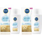 Karahanbey Nivea Sun Hafif Dokulu Güneş Koruyucu Yüz Kremi 40ML, SPF50 (2 Paketi)