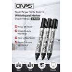 Karahanbey Onas Siyah Beyaz Tahta Kalemi Whiteboard Marker Düşük Kokulu 3 Adet - Ölçü - Tipi