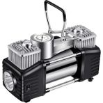 Karahanbey Profesyonel Çift Pistonlu 12V 150 Psi Dakikada 85LT Araç Araba Lastik Bot Şişirme Kompresörü Hediye