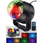 Karahanbey QX-135 Mini LED Magic Disko Işığı Sahne Top Işık Sese Duyarlı Eğlence LED Işık