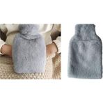 Karahanbey Sicak Su Torbasi Yan Cepli Gri Peluş Termofor 27X17X2CM 750ML