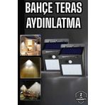 KARAHANBEY Solar Lamba Giriş, Bahçe Yol Avlu Hareket Sensörlü Led Parlak Gece Su Geçirmez