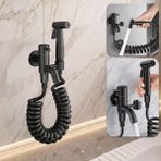 Karahanbey STA-5041 Armatür Tabancalı Banyo Alaturka Yer Tuvaleti Taharet Musluğu Spiralli Bide Taharetmatik A