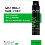 Karahanbey Syoss Max Hold Saç Spreyi, 400 Ml, Maksimum Tutuş, Hızlı Kuruma