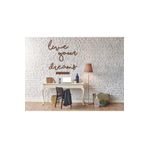 Karakoç Eğitim Araçları Ahşap Live Your Dreams Duvar Süsü Dekorasyonu Motto Metal Değildir
