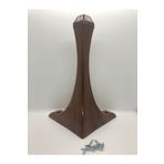 KARAKOÇ Lükens 28x16x16 Cm Ceviz Plastik Puf-sehpa Ayağı ( 4 Adet) - Masa Ayakları - 30 cm