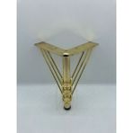 Karakoç Metal, 15*12*12 cm , Koltuk, Baza, Ünite, Mobilya Ayağı ( 4 Adet) - 15 CM - Gold