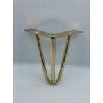 Karakoç Metal, 15*12*12 cm Koltuk,dolap,baza, Mobilya Ayağı ( 4 Adet) - 15 CM - Altın