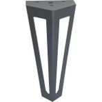 Karakoç Metal Siyah Koltuk Baza Mobilya Ayağı 14 cm