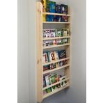 Karaköse Ahşap Montessori Kitaplık Çocuk Bebek Odası Eğitici Kitaplık Ahşap Duvar Rafı 100x40cm