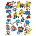 Karakterler Sticker Set 5 21 Parça Telefon, Tablet, Defter, Laptop Sticker
