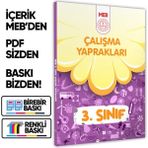 Karakutu Yayınları 2026 MEB İlkokul 3.Sınıf Çalışma Yaprakları TÜM DERSLER Etkinlikli Eğlenceli S. Bankası BASKI ÜCRETİ