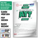 Karakutu Yayınları 2026 YKS-AYT SAYISAL MEBİ ONLİNE Türkiye Geneli 9. Deneme Büyük Boy RENKLİ BASKI ÜCRETİ