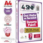 Karakutu Yayınları 4.Sınıf Özel Okullar ve Bursluluk Hazırlık MEB Tıpkı Basım Deneme 6lı Fasikül SETİ