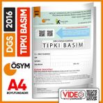 Karakutu Yayınları DGS 2016 ÖSYM Tıpkı Basım Çıkmış Soru Deneme Kitapçığı