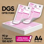Karakutu Yayınları Dgs Deneme Sınavları için 100 Adet (90.gr) Optik Form - Optik Okuma Uyumlu