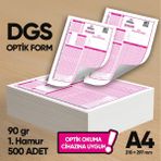 Karakutu Yayınları Dgs Deneme Sınavları için 500 Adet (90.gr) Optik Form - Optik Okuma Uyumlu