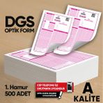 Karakutu Yayınları Dgs Deneme Sınavları için 500 Adet Optik Form
