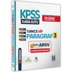 Karakutu Yayınları Kpss Ön Lisans-Ortaöğretim Türkçenin Kara Kutusu Vip Paragraf 3 Ösym Çıkmış Soru Bankası Çözümlü