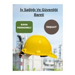 KARAM SAFETY Sarı Baret Ayarlanabilir İnşaat Endüstriyel Tekniker Sahada Konforlu Koruyucu İş Güvenliği Baret