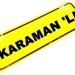 KARAMAN 'LI Yazılı Sarı Dekor Plaka Sök Tak Pratik yeni nesil