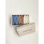 Karamila 3'lü Set Bebek Bambu Çorap -Baby Bamboo Socks - Yenidoğan Çorap - 1 - 1,5 Yaş - Mavi - Vizon
