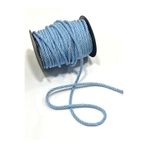karan tuhafiye 6 mm Floş Kordon / 5 Metre, Mavi