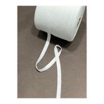 karan tuhafiye Balık Sırtı Pamuklu Şerit / 1 cm (10 mm) / 5 metre, Beyaz