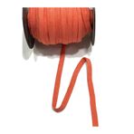 karan tuhafiye Balık Sırtı Pamuklu Şerit / 1 cm (10 mm) / 5 metre, koyu turuncu