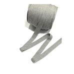 karan tuhafiye Balık Sırtı Pamuklu Şerit / 2 cm (20 mm) / 5 metre/Gri Gri