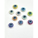 Karan Tuhafiye Bebek Düğmesi / Nazar Boncuğu Model 1 / 10 Adet / - Fıstık Yeşili