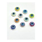 Karan Tuhafiye Bebek Düğmesi / Nazar Boncuğu Model 1 / 10 Adet / - Fuşya