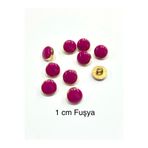 karan tuhafiye Bluz Düğmesi/Metal Bluz Gömlek Düğmesi/ 1 cm /02729/ Fuşya