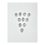 karan tuhafiye Bluz Düğmesi/Plastik Taşlı Görünüm Üstten Delikli Düğme / 2917/10 Adet/Model 3