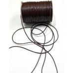 Karan Tuhafiye Deri İp / Bileklik İpi / Takı Tasarım İpi / 5 Metre / 1,5 mm / - Kahverengi