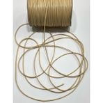 Karan Tuhafiye Deri İp / Bileklik İpi / Takı Tasarım İpi / 5 Metre / 1,5 mm / - Krem