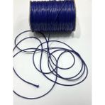 Karan Tuhafiye Deri İp / Bileklik İpi / Takı Tasarım İpi / 5 Metre / 1,5 mm / - Lacivert