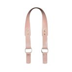 karan tuhafiye Derili Palaska/Deri Çanta Sapı/Deri Kulaklı Çanta Sapı, pembe