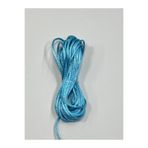 karan tuhafiye Floş Ip/Sıçan Kuyruğu/Bileklik Ipi/Abiye Sırt Bağlama Ipi / 2 Mm 5 Metre, camgöbeğimavi