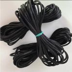 karan tuhafiye Floş Ip/Sıçan Kuyruğu/Bileklik Ipi/Abiye Sırt Bağlama Ipi / 2 Mm 5 Metre, siyah