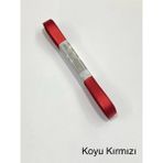 Karan Tuhafiye Grogren Kurdele 10 mm ( 1 cm ) / 10 Metre - 20 mm - Koyu Kırmızı
