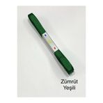 karan tuhafiye Grogren Kurdele 10 mm (1 cm) / 10 Metre, Zümrüt yeşili
