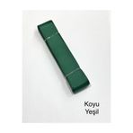 karan tuhafiye Grogren Kurdele 30 mm (3 cm) / 10 Metre, koyu yeşil