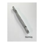 karan tuhafiye Grogren Kurdele 6 mm (0,6 cm) / 10 Metre, gümüş