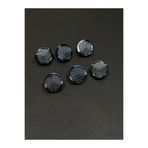 Karan Tuhafiye Hırka Yelek Boyu Düğmesi / Metalize (Plastik) Düğme / Antrasit 1,8 cm 6 Lı Set