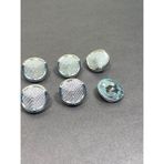 Karan Tuhafiye Hırka Yelek Boyu Düğmesi / Metalize (Plastik) Düğme / Gümüş 1,8 cm 6 Lı Set